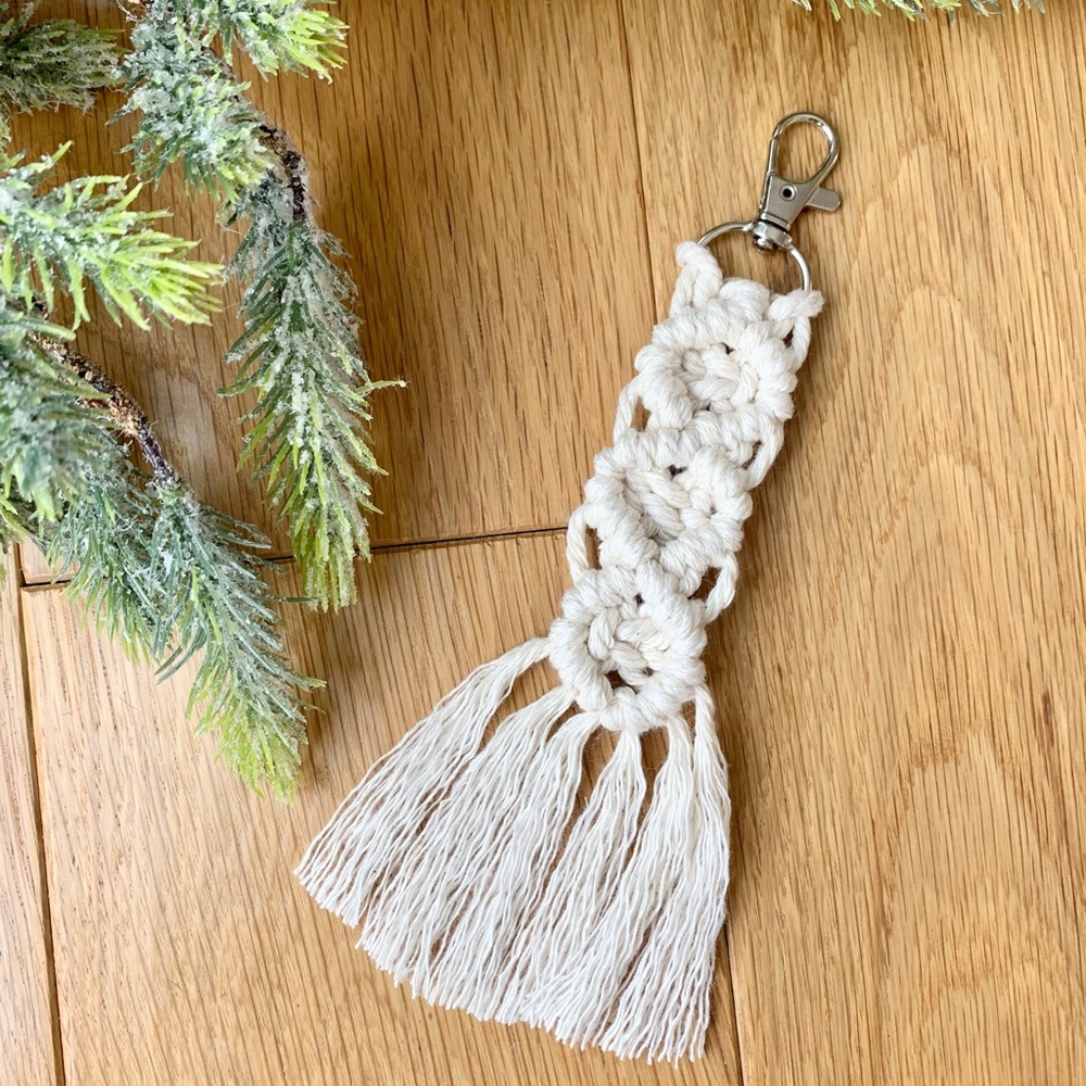 Bohemian Macrame Keychain